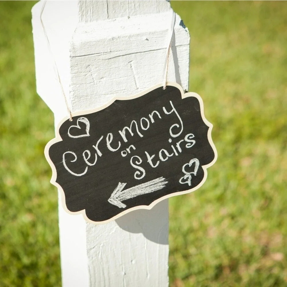 Brides Wood Hanging Chalkboard Signs Lot‎ of 4 Pkgs 10